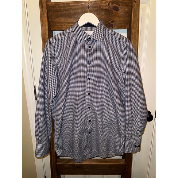 Christian Lacroix Other - Christian Lacroix Contemporary Fit Dress Shirt Blue White Pattern Size M 15 1/2